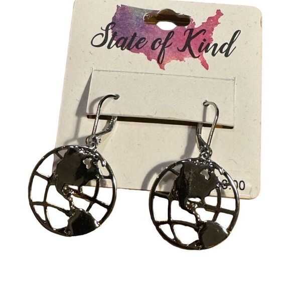 NWT State of Kind World Drop Earring - Picture 2 of 4